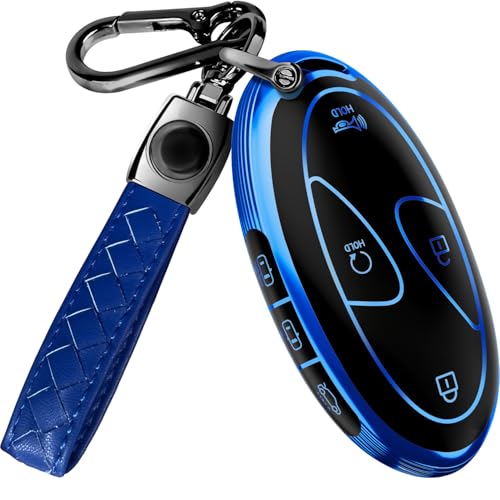 Lucrum Compatible with Hyundai Key Fob Cover Keychain - Image 1