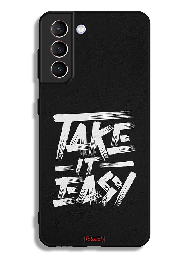 Tolwak Samsung Galaxy S21 5G Protective Case Cover Take It Easy - Image 3