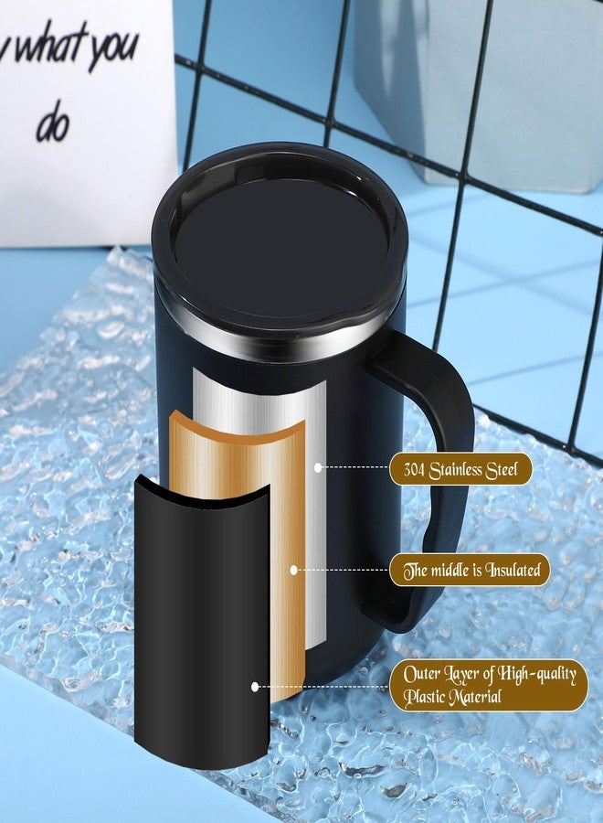 Inbagi 4 Sets Thank You Cups Bulk 17 oz Black Thank You for Being Awesome Tumblers with Lid Handle Inspirational Coffee Mugs Employee Appreciation Gifts for Teachers Volunteer Nurse Students - Image 5