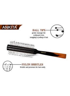 Ankita Hair Brush with Nylon Bristle AllPurpose (B58) by Chhavi Creation  - Image 4