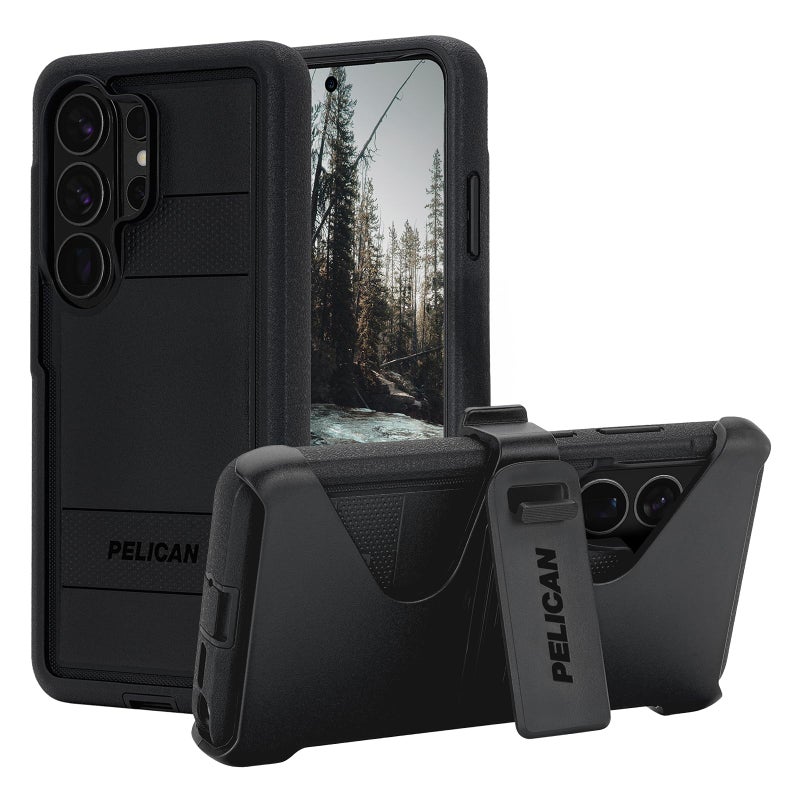 Pelican Voyager Samsung Galaxy S26 Ultra Case [Magnetic & Wireless Charging] Cover with 24ft MIL-STD Drop Protection - Heavy Duty Case with Belt Clip Holster for Samsung Galaxy S26 Ultra 6.9" - Black - Image 1