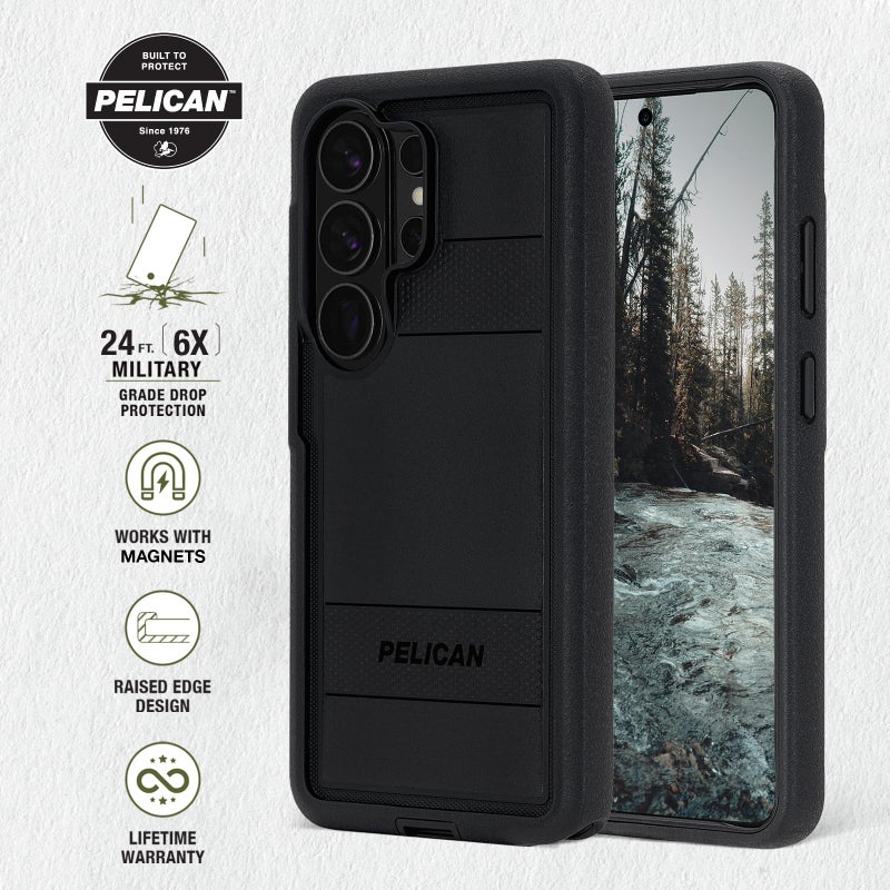 Pelican Voyager Samsung Galaxy S26 Ultra Case [Magnetic & Wireless Charging] Cover with 24ft MIL-STD Drop Protection - Heavy Duty Case with Belt Clip Holster for Samsung Galaxy S26 Ultra 6.9" - Black - Image 3
