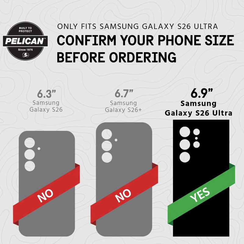 Pelican Voyager Samsung Galaxy S26 Ultra Case [Magnetic & Wireless Charging] Cover with 24ft MIL-STD Drop Protection - Heavy Duty Case with Belt Clip Holster for Samsung Galaxy S26 Ultra 6.9" - Black - Image 2