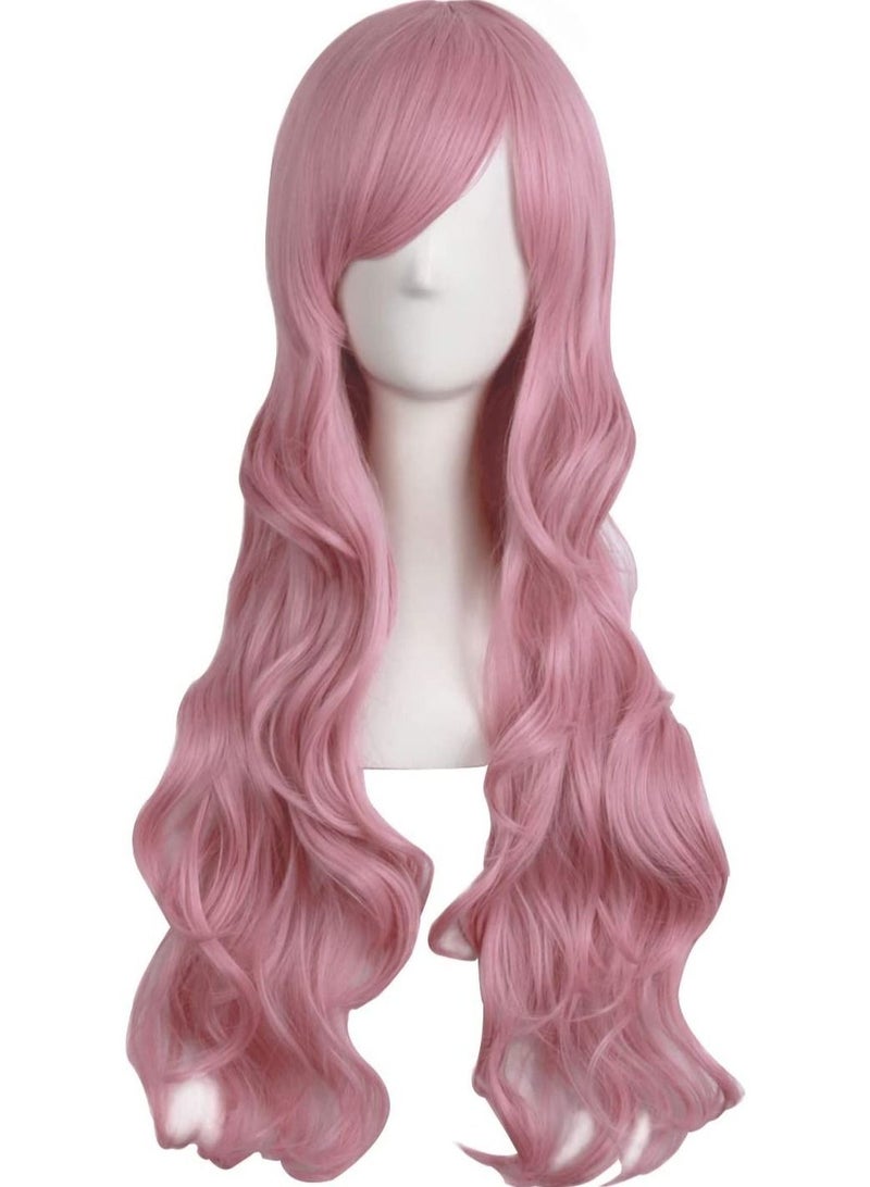 إستيل باروكة شعر مستعار طويل مجعد من الساحرة للسيدات باللون الوردي الفاتح - Image 1