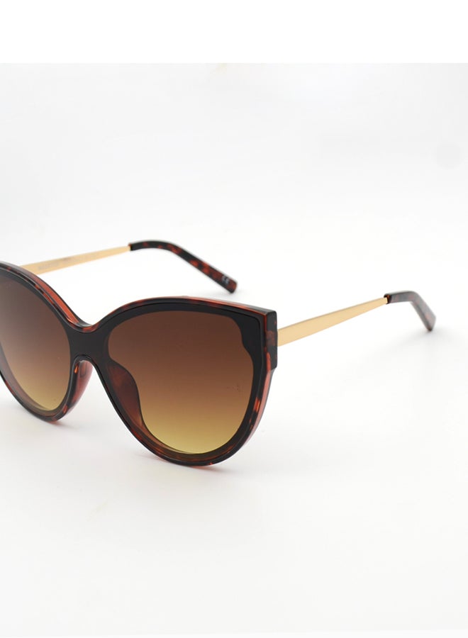 MADEYES نظارات شمسية للنساء بحماية من الأشعة فوق البنفسجية EE24P242-1 - ديمي/ذهبي - Image 2