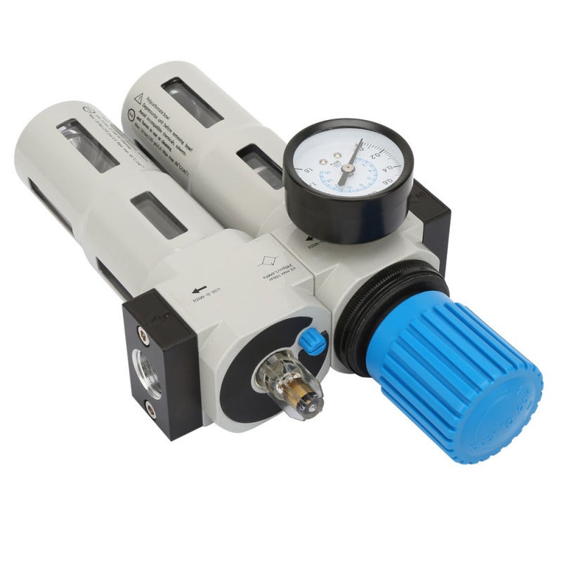 NANPU Aluminum Alloy FRC-1/2-MIDI Air Source Treatment 1.6MPA Pressure Resistance - Diaphragm Type Pressure Reducing Valve with Double MPA/BAR Scale for Pneumatic Systems - Image 4
