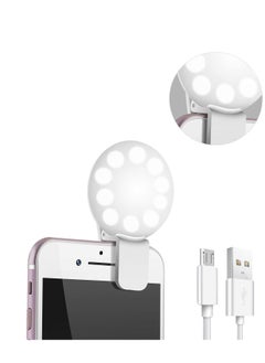 Generic Selfie Ring Clip Light, Mini Selfie Light, Selfie Fill Light Ring for Phone with LED Ring Light, Clip-on Ring Lights, Bright LED Light Perfect for Photos, Videos, & Vlogs, Ideal Gifts for Women  - Image 1