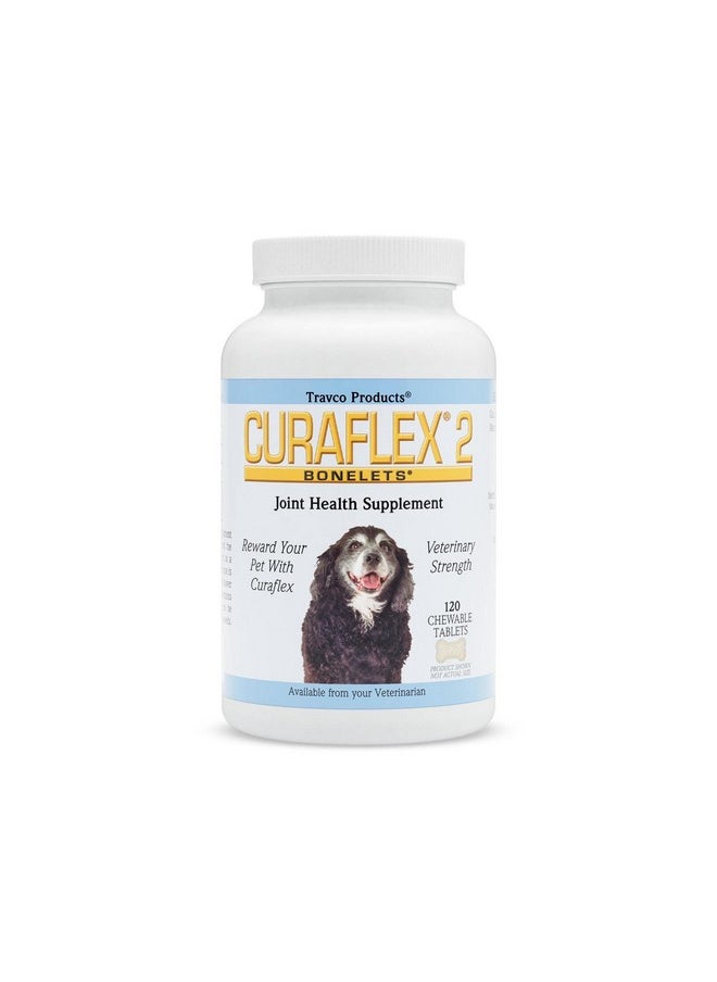 Nutramax Laboratories Nutramax Laboratories Curaflex 2 Joint Health Supplement for Dogs, 120 Chewable Tablets  - Image 1