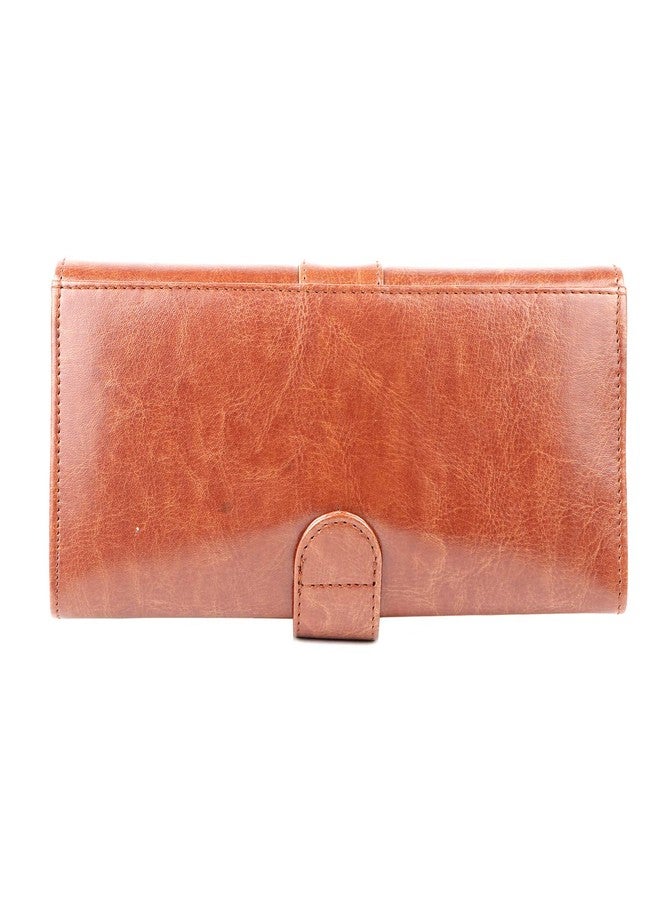 Nevis Crunch Leather Elegant Wallet Travel,Business Clutch for Women - Image 2