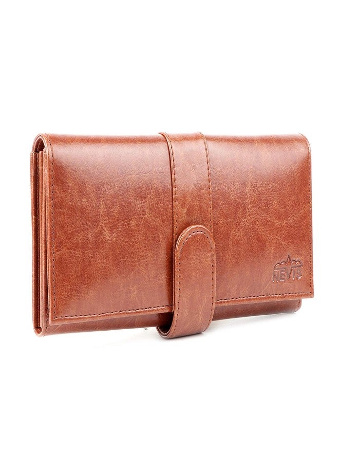 Nevis Crunch Leather Elegant Wallet Travel,Business Clutch for Women - Image 4
