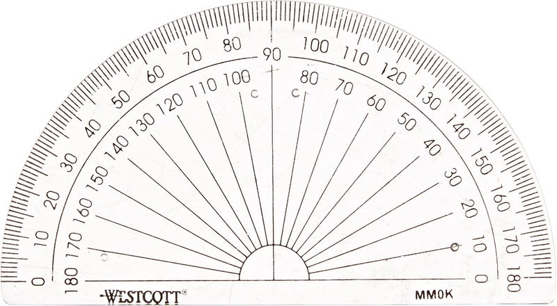 Westcott Westcott Clear Protractor 12925