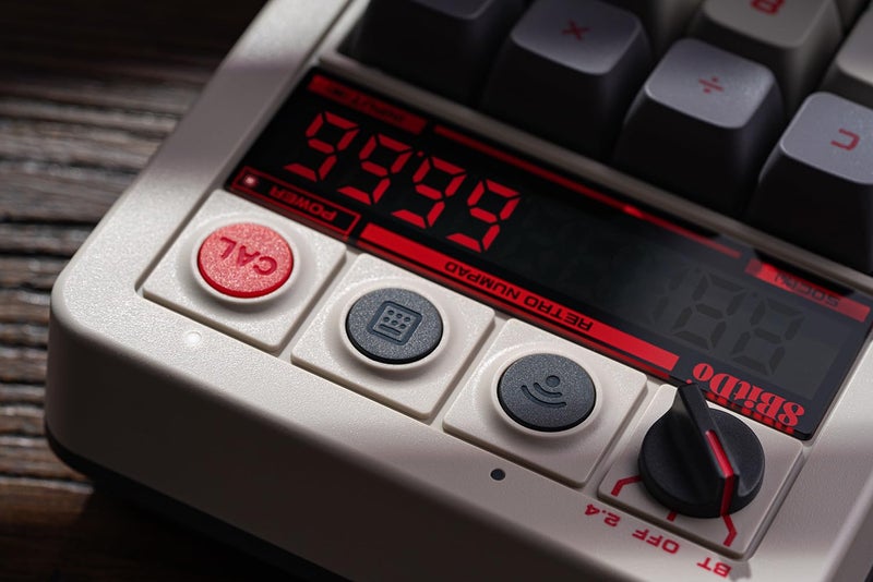 8Bitdo لوحة مفاتيح رقمية ميكانيكية 8BitDo Retro 18، تدعم وضع الآلة الحاسبة، لوحة مفاتيح بلوتوث/2.4G/سلكية لويندوز وأندرويد - إصدار N - Image 3