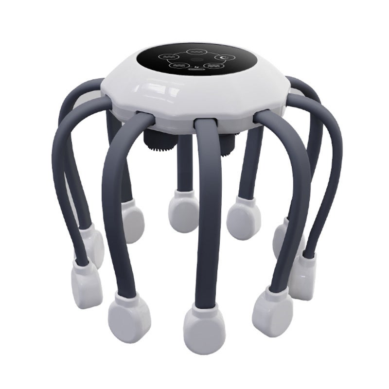 USB Rechargeable Electric Heads Massager Intelligent Scalp Massage Instrument BT Relaxing and Stress-Relief Massager Improve Sleep Quality Device - Image 1