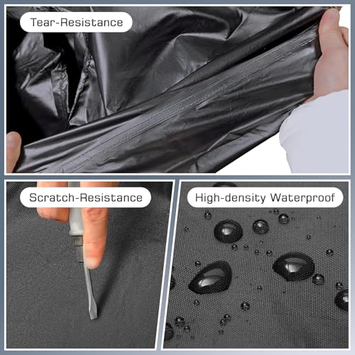 JAOGAUS Waterproof SUV Car Cover Custom Fit for 2016-2025 Nissan Kicks, All Weather Outdoor SUV Car Covers with Zipper Door, Windproof Bands Cover,Reflective Strip for Snow Rain Dust Cover,Sun UV Protection - Image 3