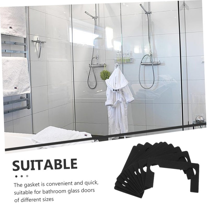 10Pcs Clear Plastic Shower Door Pads Antislip Safety Seal Strips For Bathroom Glass - Image 5