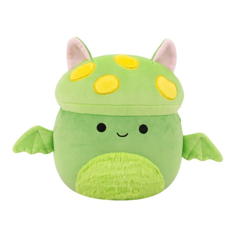 Squishmallows Little Plush Earling Neon Green Mushroom Bat Plush Toy with Fuzzy Belly â€“ 13 cm Soft Collectible Stuffed Animal - Image 1