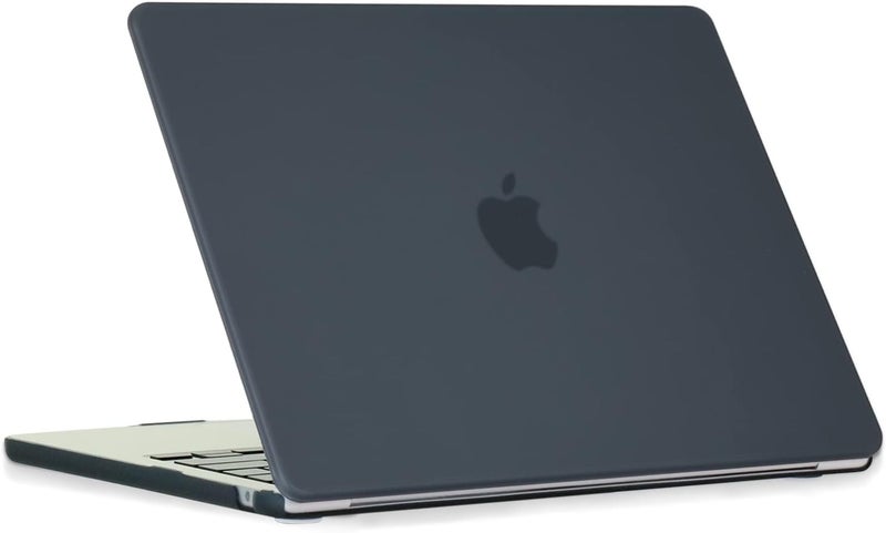 سيفن لاين متوافق مع حافظة MacBook Air 13 بوصة شريحة M2/M3/M4 2022-2025 لـ 13.6 بوصة موديل A2681/A3113/A3240 حافظة صلبة للكمبيوتر المحمول مع غطاء لوحة مفاتيح، (ألياف كربون) أسود - Image 4