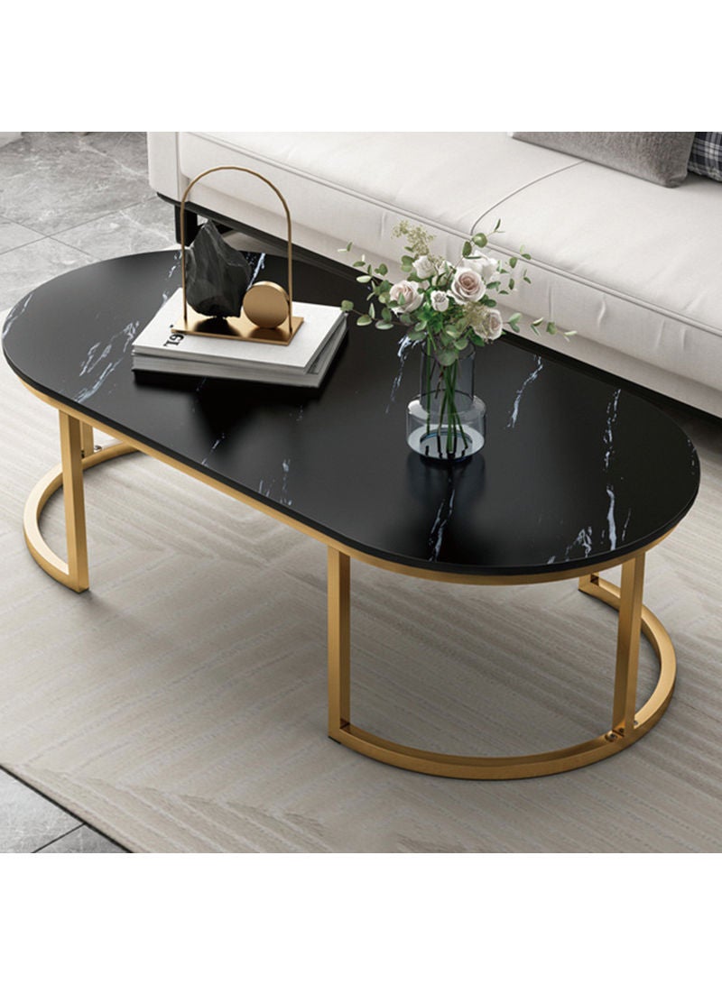 Sharpdo طاولات قهوة فاخرة بتصميم عصري لغرفة المعيشة مع تخزين تصميم رخامي دائري طاولات جانبية خشبية أثاث منزلي - Image 3