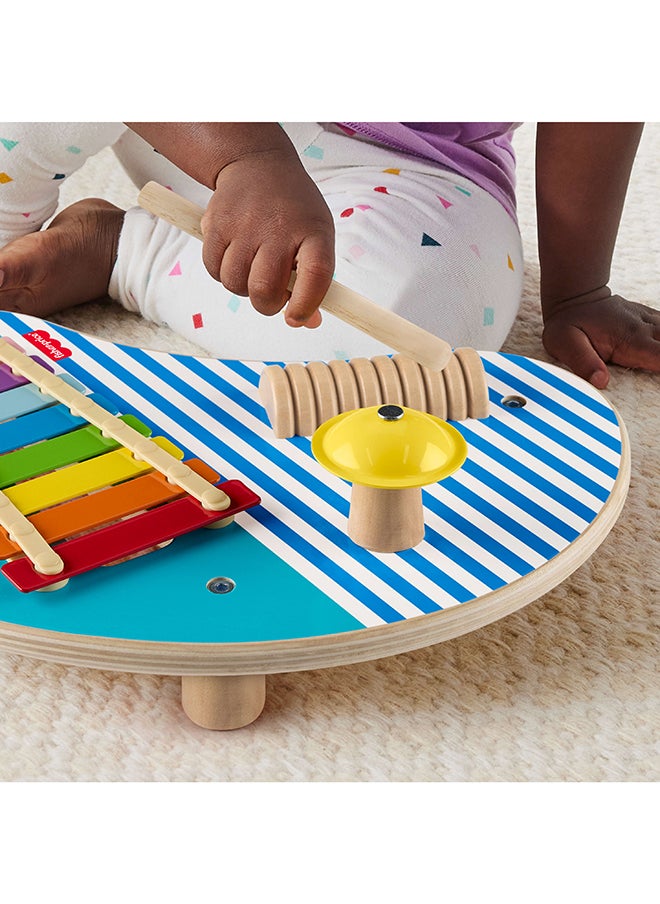 Fisher-Price - Wood Toddler Toy Musical Table, 3-Piece Wooden Percussion Instrument For Developmental Play Kids Ages 2+ Years - Image 1
