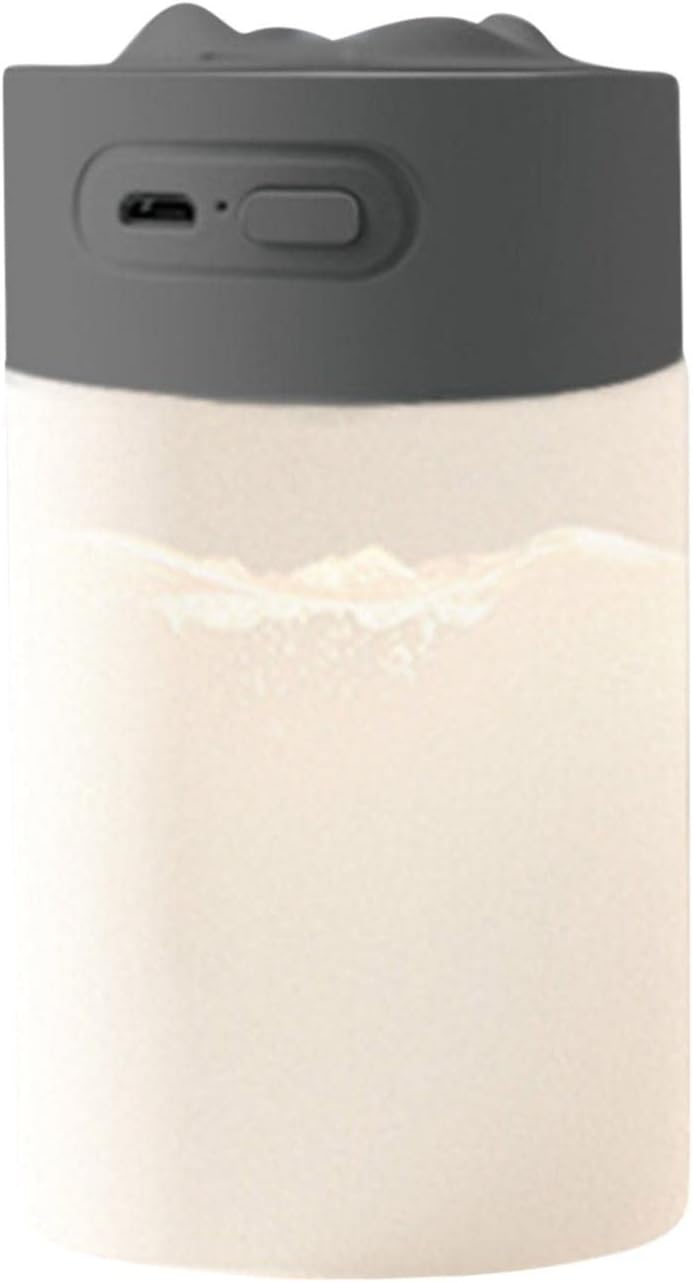 klarako Mini Humidifier 350ml Cool Mist Humidifier, Portable Car Essential Oil Diffuser Humidifier with Atmosphere light, USB Desktop Humidifier for Home Baby Bedroom Office Travel (Gray) - Image 2