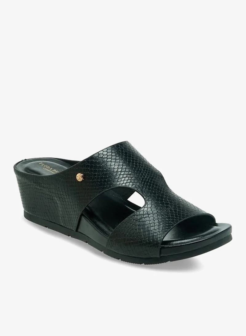 Flora Bella By Shoexpress Women Textured Wedge Heel Sandals