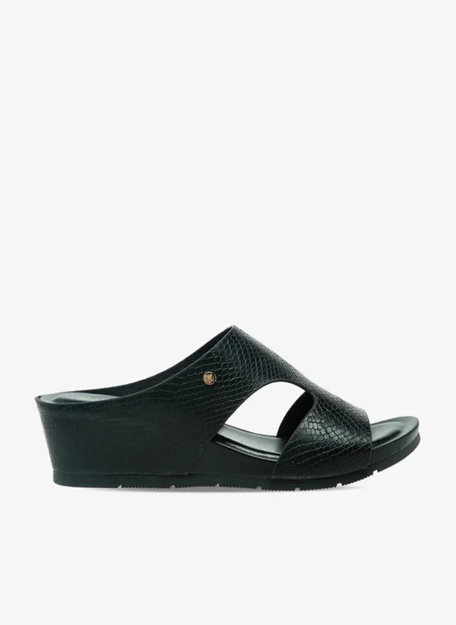 Flora Bella By Shoexpress Women Textured Wedge Heel Sandals