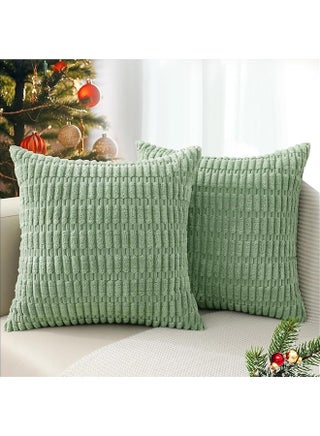 2 Pack Cushion Covers Soft Cozy Plush Short Faux Wool Velvet Decorative Sofa Throw Pillow Covers Luxury Cushion Case Pillow Shell for Couch Sofa Bedroom Pillow Square 45X45cm（18X18inch） - pzsku/Z063CB2CE6F835F193106Z/45/1742565632/ef40cf86-d6dd-4d59-8261-891d47c41ccd