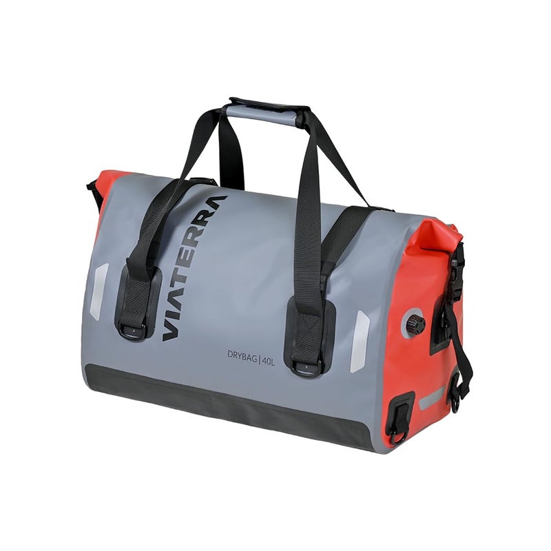 حقيبة ViaTerra DryBag 40L للدراجات النارية 100% مقاومة للماء حقيبة جافة I أمتعة عالمية تناسب جميع الدراجات النارية I لا حاجة لتعديلات أو دعم السرج I مناسبة كإكسسوارات سفر