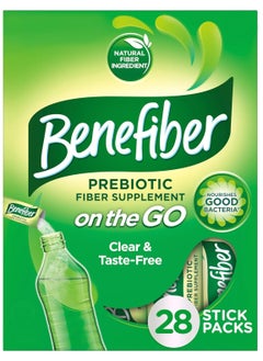 Benefiber Benefiber On the Go Prebiotic Fiber Supplement Powder for Digestive Health, Daily Fiber Powder, Unflavored Powder Stick Packs - 28 Sticks (3.92 Ounces) 