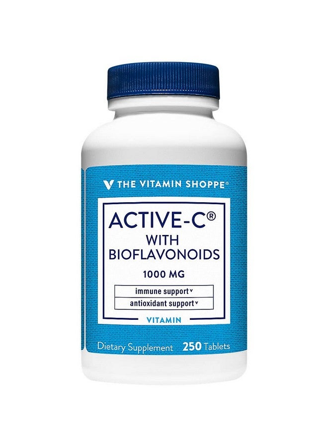 The Vitamin Shoppe Active-C with Bioflavonoids 1000 MG - Antioxidant for Cardiovascular & Immune Health & Protection Against Free Radicals (250 Tablets) - Image 2