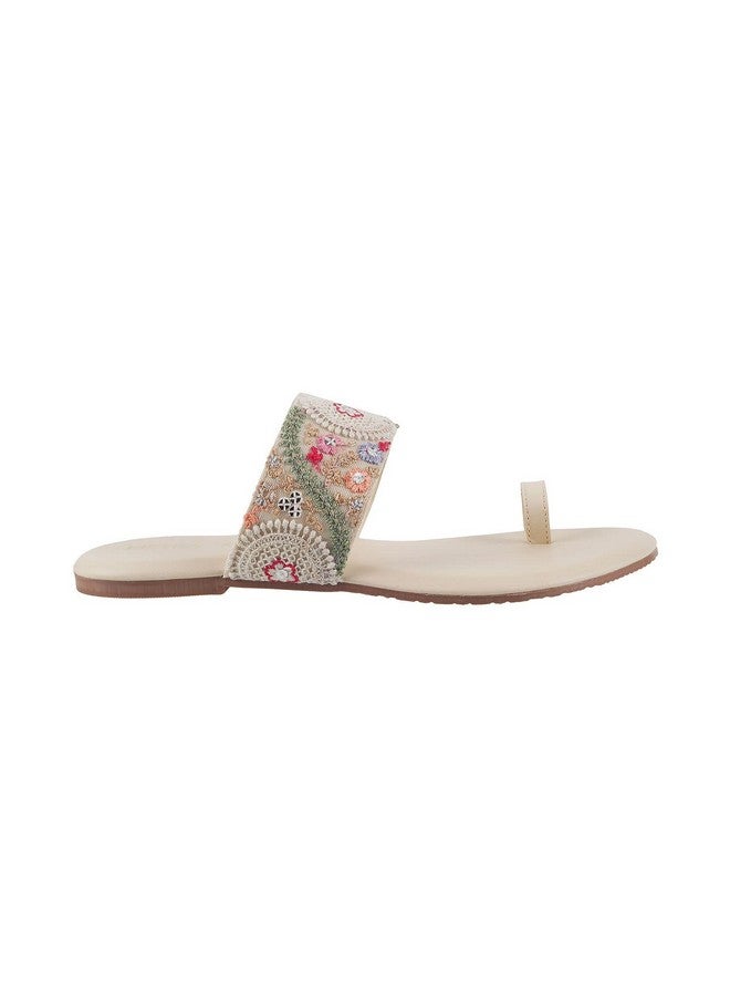 مترو صندل Metro نسائي مسطح باللون البيج مقاس المملكة المتحدة/3 الاتحاد الأوروبي/36 (32-1702) - Image 3