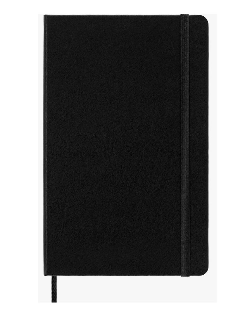 Generic - Lined papers Journal notebook with elastic band - A5 Black - 100 paper - Image 1