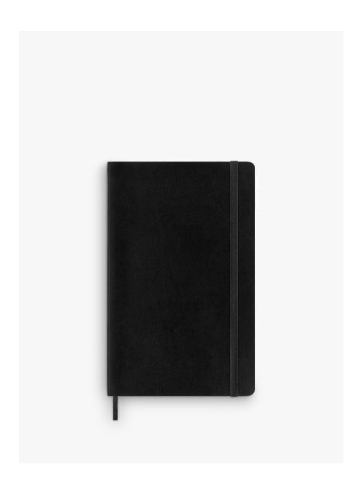 Generic - Lined papers Journal notebook with elastic band - A5 Black - 100 paper - Image 1