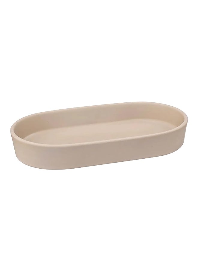 Five Simply Smart Sturdy High Quality Ceramics Soap Dish Beige 3 x 10.6 x 19.3 cm 174881O - Image 1