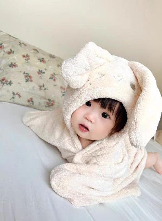 2-Pack Adorable Elephant & Rabbit Hooded Baby Towels - Ultra Absorbent, Hypoallergenic Towels for Baby, Toddler, and Newborn Essentials - Image 3