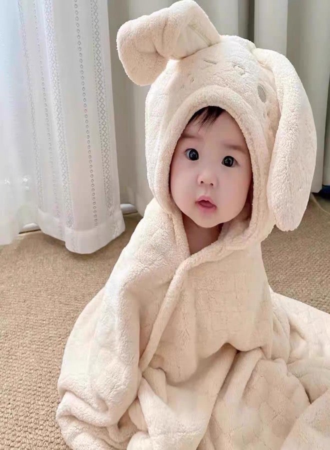2-Pack Adorable Elephant & Rabbit Hooded Baby Towels - Ultra Absorbent, Hypoallergenic Towels for Baby, Toddler, and Newborn Essentials - Image 5