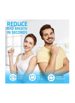 Generic 2 Piece Tongue Scraper Reusable Tongue Cleaner For Cleaning the Mouth and Reducing Bad Breath  - Image 5