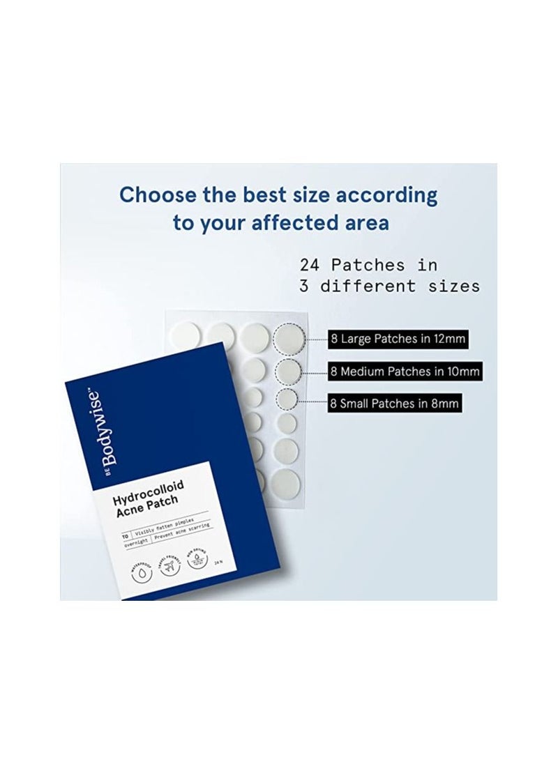 Be Bodywise Be Bodywise Acne Pimple Patch for Women(24 Dots | 3 Sizes) & 2% salicylic acid gel 30 grams | Absorbs & Flattens Acne Pimples | Reduces Acne Breakouts & Spots  - Image 2