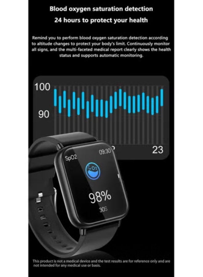 Accurate Blood Sugar Monitoring Smart Watch for Men  Women | ECG + PPG Heart Rate, Blood Oxygen, Fitness Tracker (Steel Strap with 1 Extra Strap) - Image 3