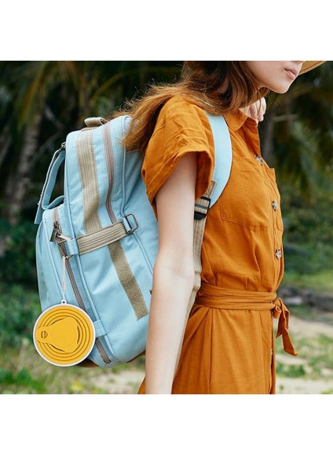 ME.FAN كوب سفر سيليكون قابل للطي من ME.FAN مع غطاء – كوب شرب قابل للتمدد سعة 9.22 أونصة للتخييم والسفر والأنشطة الخارجية - Image 4