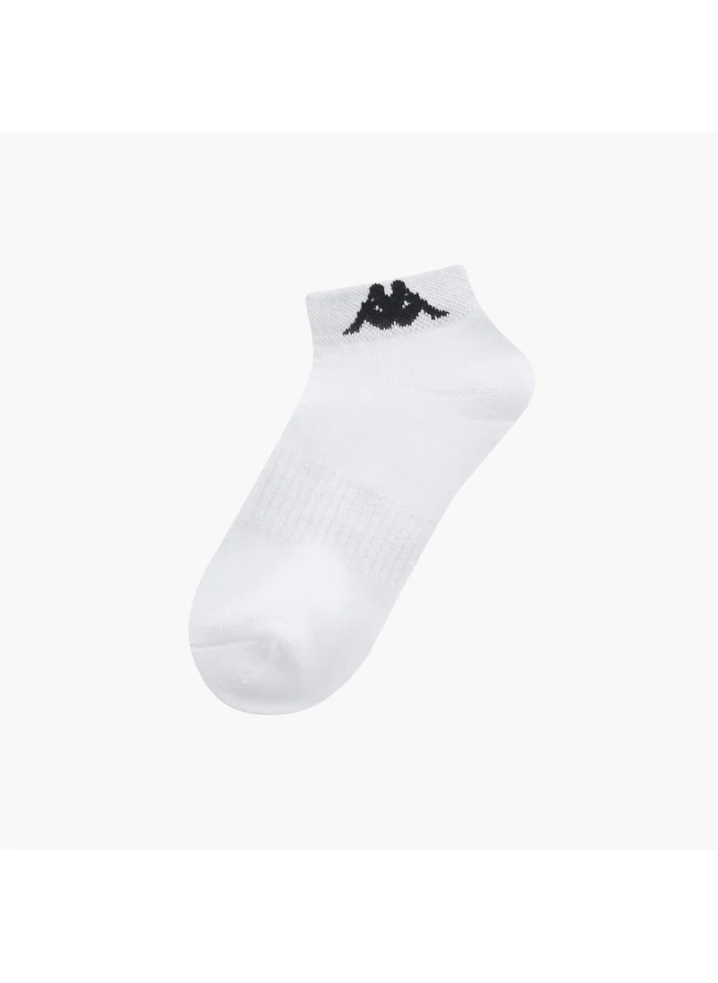 كابا Set of 3 - Kappa Logo Print Ankle Length Socks