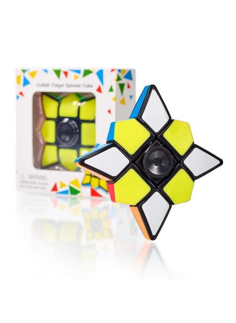® Star Fidget Cube Spinner 2 In 1 Toy 1X3X3 Magic Speed Cube For Adults Teens And Kids Handheld Lightweight Durable For Antistress Sensory Desk Toy Ideal As Travel Fidgeting