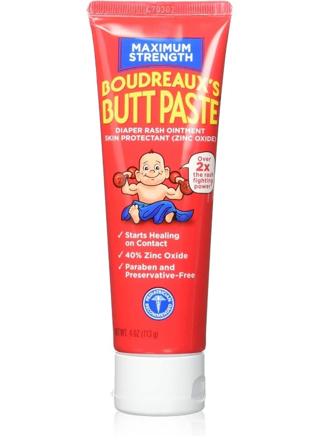 Boudreaux's Boudreaux's Maximum Strength Butt Paste - 4oz (Pack of 2) 