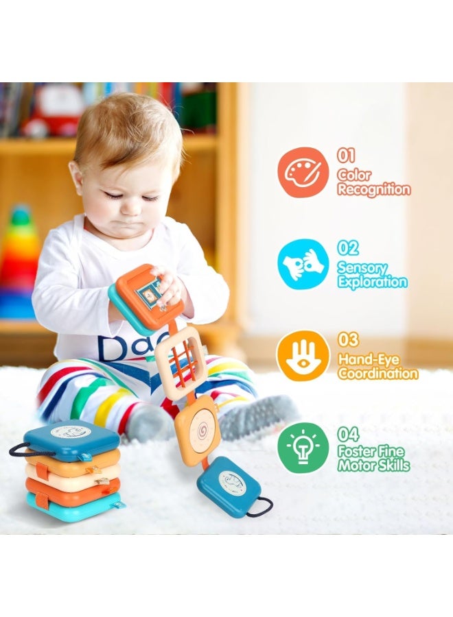 Busy Board for 1 Year Old, Montessori Toys for Baby, Educational Activity Board for Boys and Girls, Travel Toy for 1 2 3, Toys to Keep Toddler Busy on Plane - Image 2