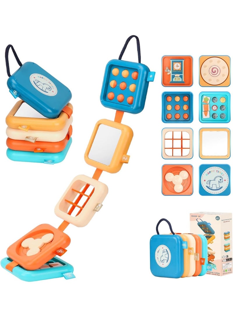 Busy Board for 1 Year Old, Montessori Toys for Baby, Educational Activity Board for Boys and Girls, Travel Toy for 1 2 3, Toys to Keep Toddler Busy on Plane - Image 1