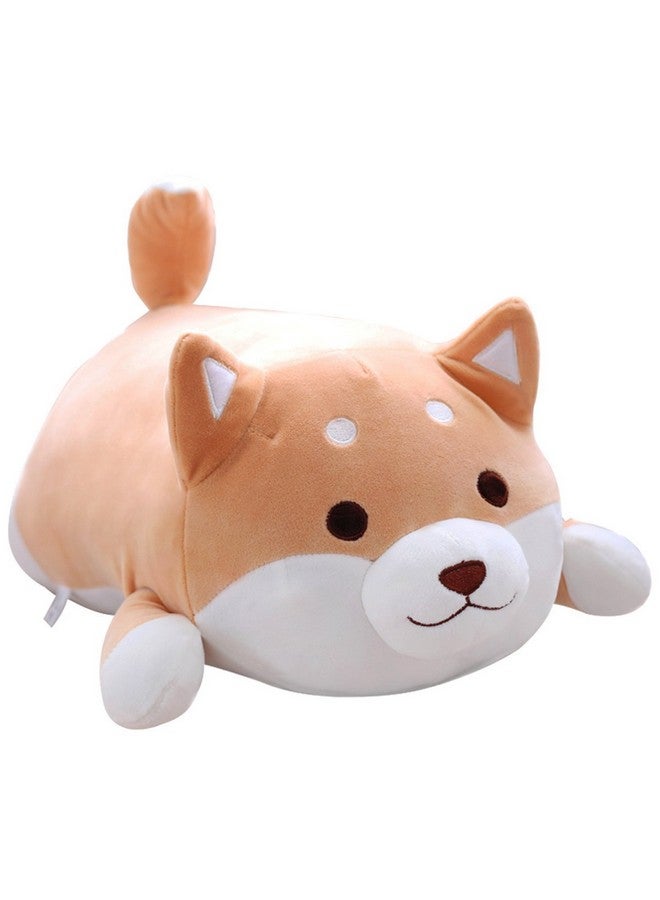 Levenkeness Shiba Inu Dog Plush Pillow, Cute Corgi Akita Stuffed Animals Doll Toy Gifts For Valentine'S Gift, Christmas,Sofa Chair, Brown Round Eye, 22.8" - Image 1