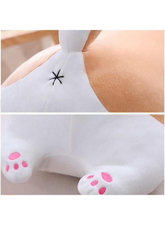 Levenkeness Shiba Inu Dog Plush Pillow, Cute Corgi Akita Stuffed Animals Doll Toy Gifts For Valentine'S Gift, Christmas,Sofa Chair, Brown Round Eye, 22.8" - Image 3