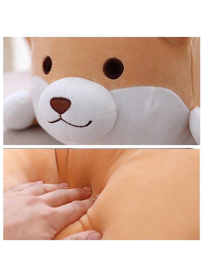 Levenkeness Shiba Inu Dog Plush Pillow, Cute Corgi Akita Stuffed Animals Doll Toy Gifts For Valentine'S Gift, Christmas,Sofa Chair, Brown Round Eye, 22.8" - Image 2