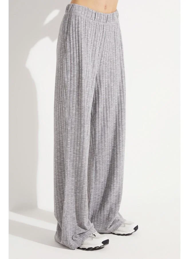 JUNE June Viscose Blend Knitted Blouse and Trouser Set
