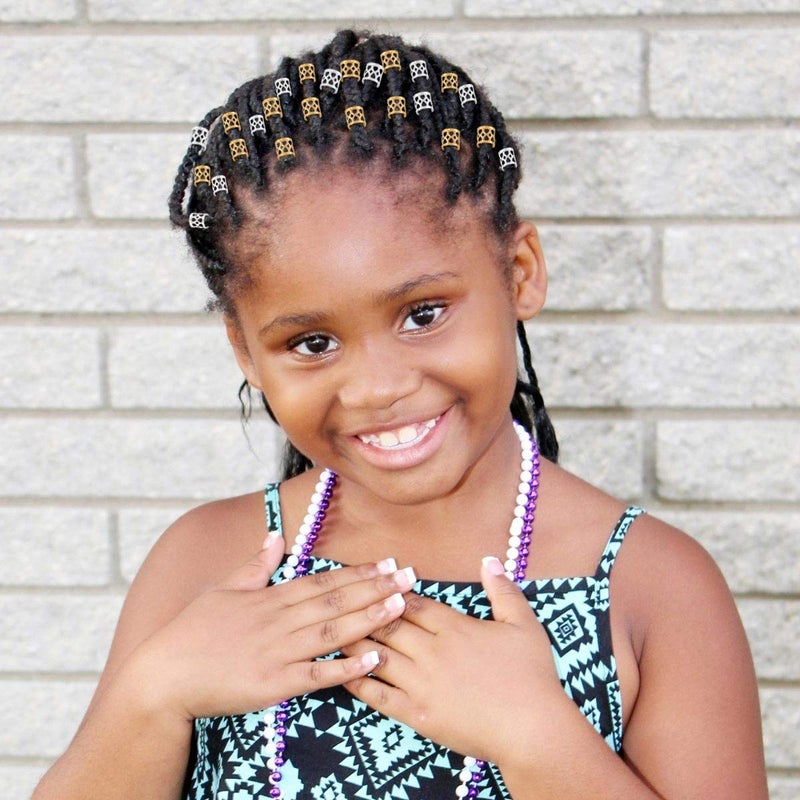 Tbestmax 200 pcs Dreadlocks Beads Hair Braid Rings Clips Dread Locks Hair Braiding Metal Cuffs Decoration/Accessories Jewelry, Silver and Gold - Image 5